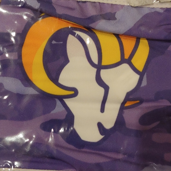 NFL Los Angeles Rams Face Cover Mask Filter Pocket - Picture 3 of 4